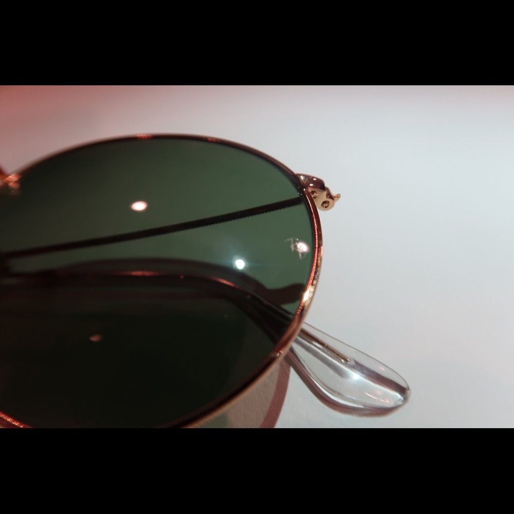 Brand New Gold Frame Green Lens Circular Ray Bans - Picture 6 of 7